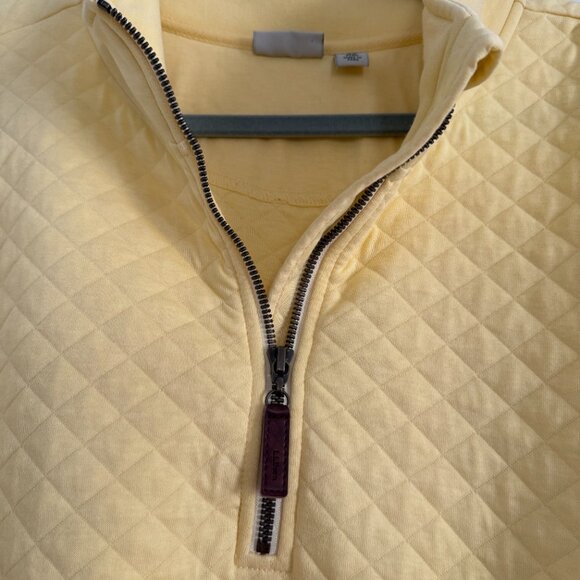 LL Bean Women's Quilted Quarter-zip pullover sweatshirt - Picture 2 of 2